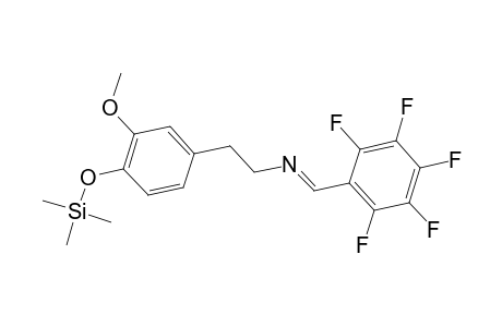 Benzeneethanamine, 3-methoxy-N-[(pentafluorophenyl)methylene]-4-[(trimethylsilyl)oxy]-