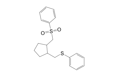 1-[(Benzenesulfonyl)methyl]-2-[(phenylthio)methyl]cyclopentane