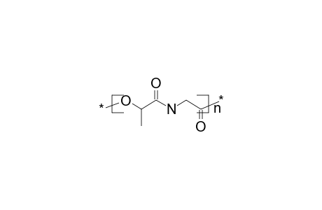 Poly[oxyethylidenecarbonylimino-(2-oxoethylene)]