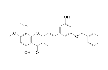 3-Methyl-5,5'-dihydroxy-7,8-dimethoxy-3'-benzyloxystyrylchromone