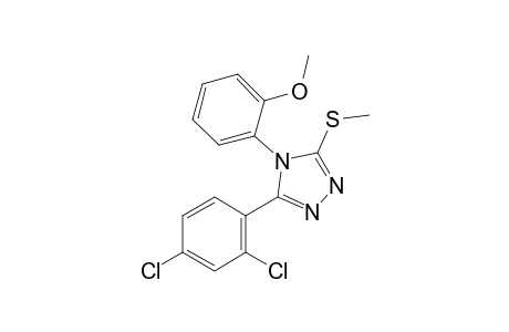 3-(2,4-dichlorophenyl)-4-(o-methoxyphenyl)-5-(methylthio)-4H-1,2,4-triazole