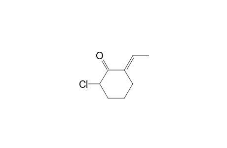 Cyclohexanone, 2-chloro-6-ethylidene-