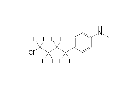 4-(4-Chlorooctafluorobutyl)-N-methylaniline