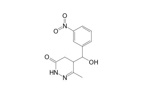 3(2H)-Pyridazinone, 4,5-dihydro-5-[hydroxy(3-nitrophenyl)methyl]-6-methyl-