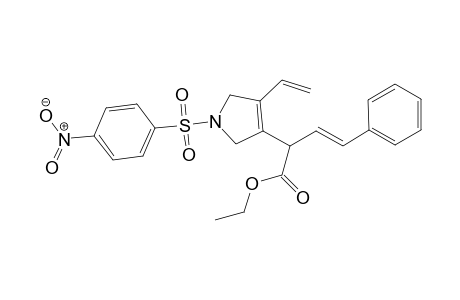 Ethyl 2-(1-(4-nitrophenylsulfonyl)-4-vinyl-2,5-dihydro-1H-pyrrol-3-yl)-4-phenylbut-3-enoate