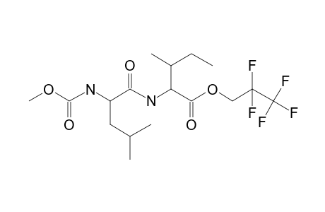 L-Leucyl-L-isoleucine-, N-methoxycarbonyl-, 2,2,3,3,3-pentafluoropropyl ester