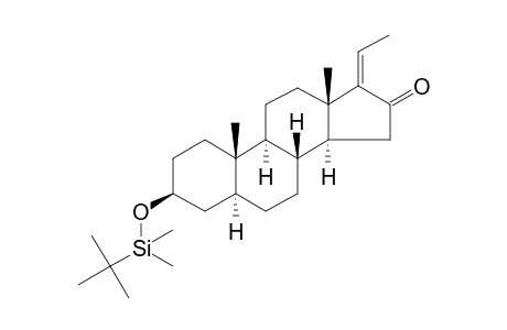 3.beta.-(Dimethyl(t-butyl)silyloxy]-5.alpha.-pregn-17(20)-en-16-one