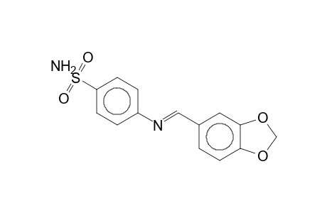 4-([(E)-1,3-Benzodioxol-5-ylmethylidene]amino)benzenesulfonamide