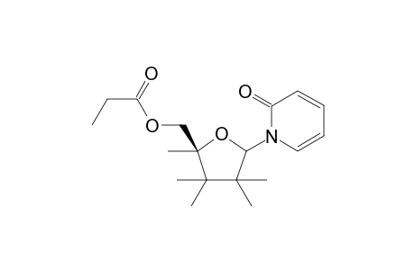 1'-Desoxy-1'-(2-pyridonyl-(1))-2',3'-didesoxy-alpha/beta-D-glyceropentofuranuronoic acid ethyl ester