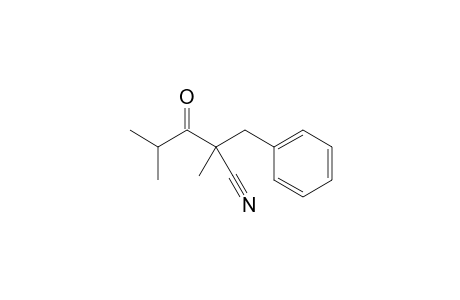 2-benzyl-2,4-dimethyl-3-oxopentanenitrile