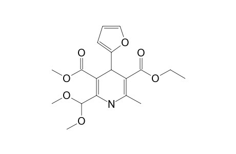 ETHYL-2-DIMETHOXYMETHYL-4-(2-FURYL)-3-METHOXYCARBONYL-6-METHYL-1,4-DIHYDROPYRIDINE-5-CARBOXYLATE