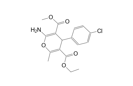 5-ethyl 3-methyl 2-amino-4-(4-chlorophenyl)-6-methyl-4H-pyran-3,5-dicarboxylate