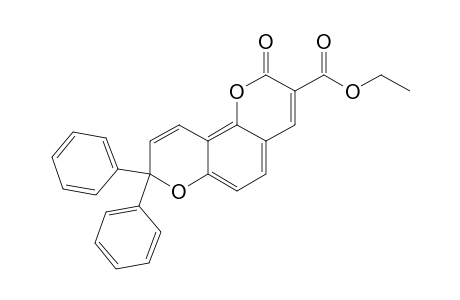 Ethyl 2-oxo-8,8-diphenyl-2H,8H-pyrano[2,3-f](1)-benzopyran-3-carboxylate