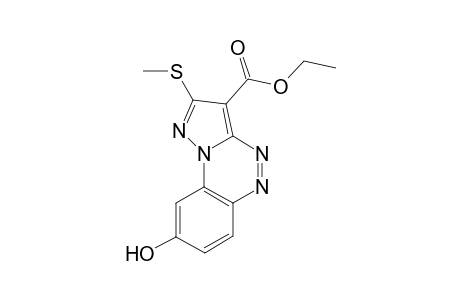 Ethyl 8-hydroxy-2-(methylthio)benzo[e]pyrazolo[5,1-c][1,2,4]triazine-3-carboxylate
