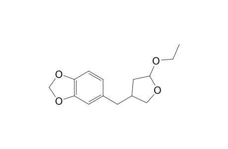 4-[3',4'-(Methylene-1",3"-dioxy)benzyl]-2-ethoxy-tetrahydrofuran