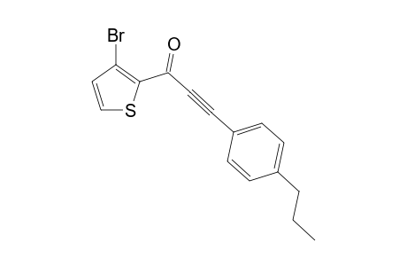 1-(3-Bromothiophen-2-yl)-3-(4-propylphenyl)prop-2-yn-1-one