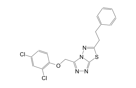 [1,2,4]triazolo[3,4-b][1,3,4]thiadiazole, 3-[(2,4-dichlorophenoxy)methyl]-6-(2-phenylethyl)-