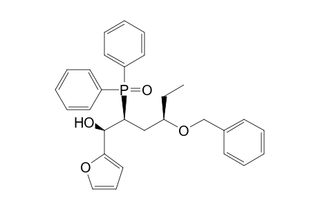 (1R*,2S*,4R*)-4-Benzyloxy-2-diphenyphosphinoyl-1-(2-furyl)hexan-1-ol