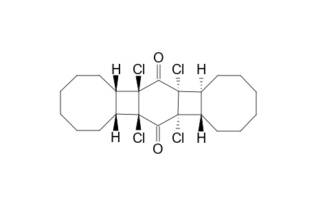 6b,7a,13b,14a-Tetrachloroeicosahydrobenzo[1'',2'' :3,4;4'',5'' :3',4']dicyclobuta[1,2:1 ',2']dicyclooctene-7,14-dione
