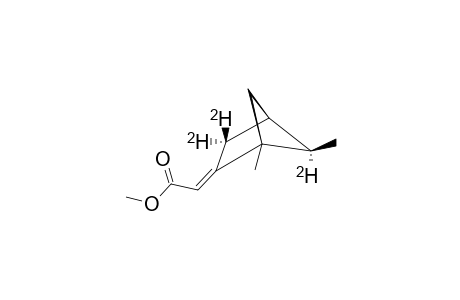 EXO-E-3,3,5-TRI-DEUTERO-2-(METHOXYCARBONYLMETHYLEN)-1,5-DIMETHYL-BICYCLO-[2.1.1]-HEXANE