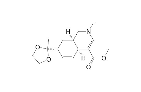 4-Isoquinolinecarboxylic acid, 1,2,4a,7,8,8a-hexahydro-2-methyl-7-(2-methyl-1,3-dioxolan-2-yl)-, methyl ester, (4a.alpha.,7.alpha.,8a.alpha.)-(.+-.)-