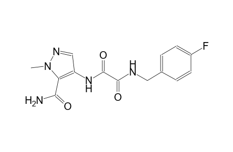 ethanediamide, N~1~-[5-(aminocarbonyl)-1-methyl-1H-pyrazol-4-yl]-N~2~-[(4-fluorophenyl)methyl]-