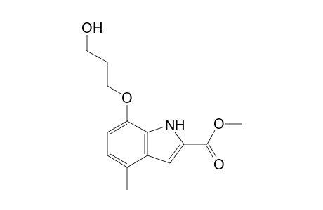 7-(3-hydroxypropoxy)-4-methyl-1H-indole-2-carboxylic acid methyl ester