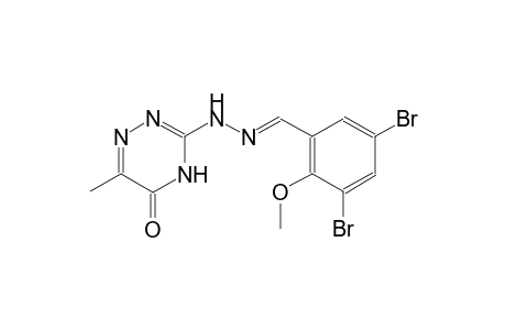 3,5-dibromo-2-methoxybenzaldehyde (6-methyl-5-oxo-4,5-dihydro-1,2,4-triazin-3-yl)hydrazone