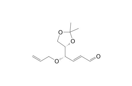 (2E,4S,5S)-4-Allyloxy-5,6-isopropylidenedioxyhex-2-enal