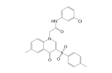 1-quinolineacetamide, N-(3-chlorophenyl)-1,4-dihydro-6-methyl-3-[(4-methylphenyl)sulfonyl]-4-oxo-