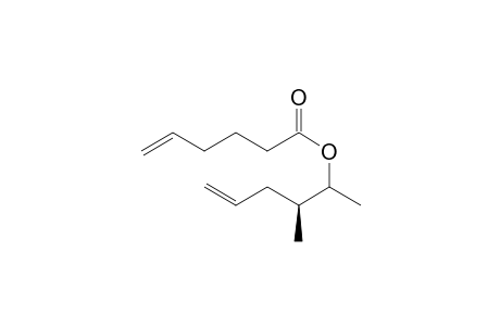 (3S)-3-Methylhex-5-en-2-yl hex-5-enoate
