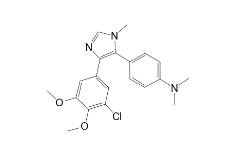 1-Methyl-4-(3'-chloro-4',5'-dimethoxyphenyl)-5-(4''-N,N-dimethylaminophenyl)-imidazole