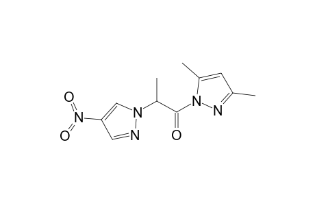 1H-Pyrazole, 3,5-dimethyl-1-[2-(4-nitro-1H-pyrazol-1-yl)-1-oxopropyl]-