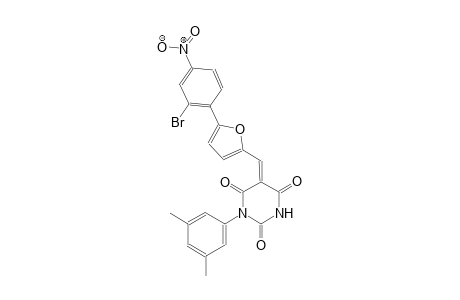 (5Z)-5-{[5-(2-bromo-4-nitrophenyl)-2-furyl]methylene}-1-(3,5-dimethylphenyl)-2,4,6(1H,3H,5H)-pyrimidinetrione