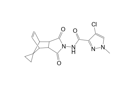 4-chloro-N-((3aR,4R,7S)-1,3-dioxo-3a,4,7,7a-tetrahydro-1H-spiro[4,7-methanoisoindole-8,1'-cyclopropan]-2(3H)-yl)-1-methyl-1H-pyrazole-3-carboxamide