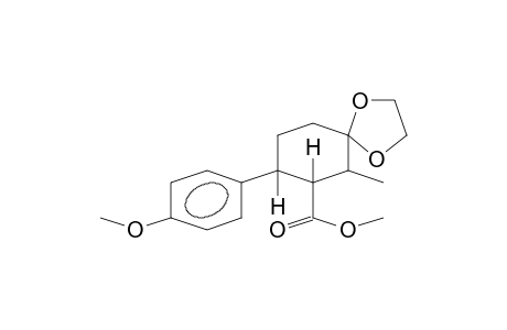 1,4-DIOXASPIRO[4.5]DECANE-7-CARBOXYLIC ACID, 8-(4-METHOXYPHENYL)-6-METHYL- METHYL ESTER,