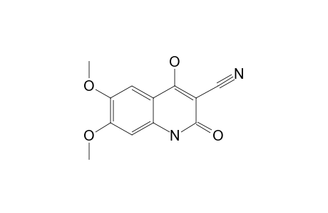 3-CYANO-6,7-DIMETHOX-4-HYDROXYQUINOLIN-2-(1H)-ONE;KETO-FORM