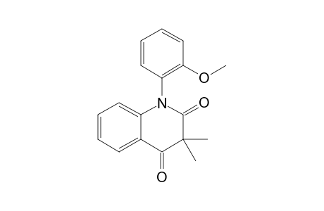 N-(2'-METHOXYPHENYL)-1,2,3,4-TETRAHYDRO-3,3-DIMETHYL-2,4-QUINOLINEDIONE