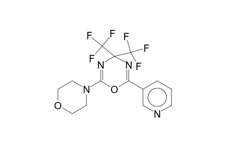 2-(4-Morpholinyl)-6-(3-pyridinyl)-4,4-bis(trifluoromethyl)-4H-1,3,5-oxadiazine