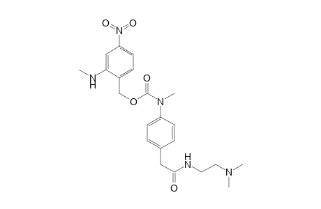N-[2-[N,N-Dimethylamino)ethyl] 4-[N-methyl-N-(2-methylamino-4-nitropbenzyloxycarbonyl)amino]phenylaceamide hydrochloride