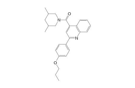 (3,5-dimethyl-1-piperidinyl)-[2-(4-propoxyphenyl)-4-quinolinyl]methanone