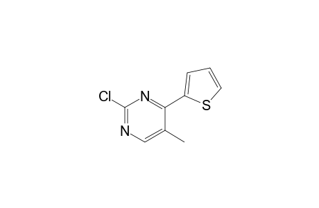 2-chloranyl-5-methyl-4-thiophen-2-yl-pyrimidine