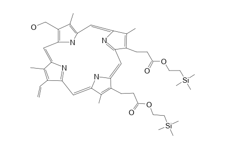 2(4)-(1-HYDROXYMETHYL)-4(2)-VINYL-DEUTEROPORPHYRIN-DI-[2-(TRIMETHYLSILYL)-ETHYL]-ESTER