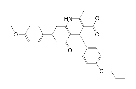 3-quinolinecarboxylic acid, 1,4,5,6,7,8-hexahydro-7-(4-methoxyphenyl)-2-methyl-5-oxo-4-(4-propoxyphenyl)-, methyl ester