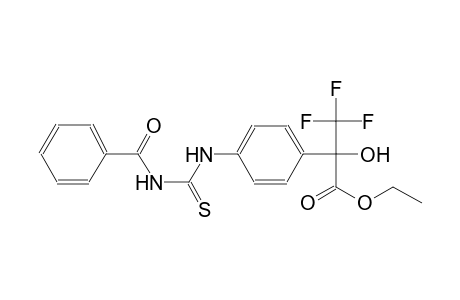benzeneacetic acid, 4-[[(benzoylamino)carbonothioyl]amino]-alpha-hydroxy-alpha-(trifluoromethyl)-, ethyl ester
