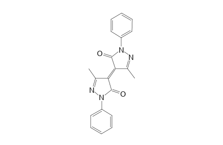 4-(3'-methyl-1'-phenyl-5'-hydropyrazol-5'-one-4'-ylidene)-3-methyl-1-phenyl-5-hydro-pyrazol-5-one