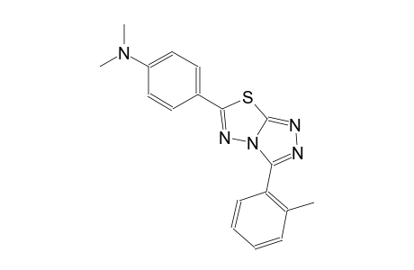 N,N-dimethyl-4-[3-(2-methylphenyl)[1,2,4]triazolo[3,4-b][1,3,4]thiadiazol-6-yl]aniline