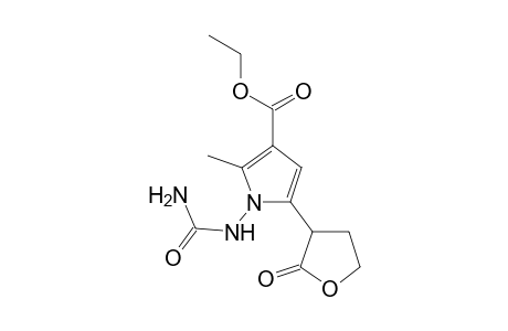 2-Methyl-5-(2-oxo-tetrahydro-furan-3-yl)-1-ureido-1H-pyrrole-3-carboxylic acid ethyl ester