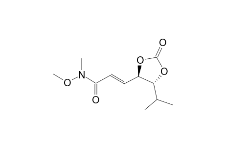 (E)-3-[(4R,5R)-5-ISOPROPYL-2-OXO-1,3-DIOXOLAN-4-YL]-N-METHOXY-N-METHYL-ACRYLAMIDE