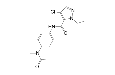 N-{4-[acetyl(methyl)amino]phenyl}-4-chloro-1-ethyl-1H-pyrazole-5-carboxamide